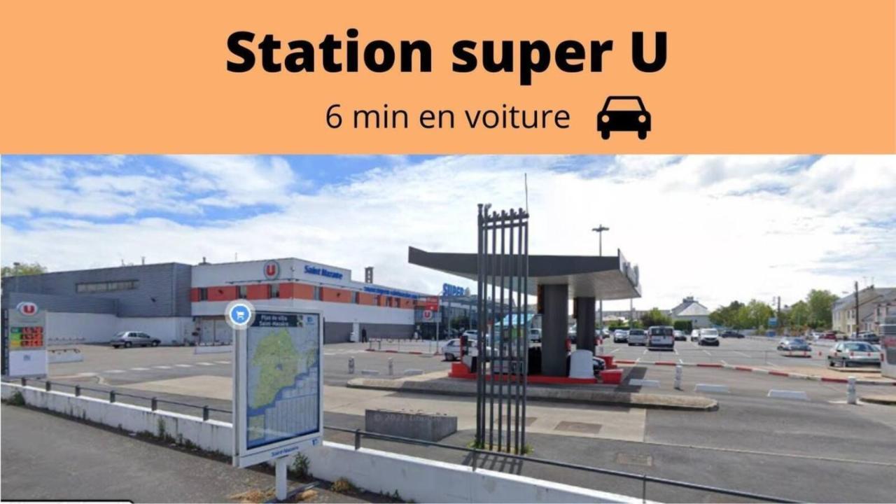 Saint Nazaire - White Lion - Centre Ville - Au Calme - Parking Privatif Aerien - Internet Haut Debit Fibre Buitenkant foto